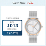 凯文克莱（Calvin Klein）CK手表Logo款钢带石英中性腕表情侣手表生日礼物25200033