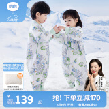 良良（liangliang）婴儿睡袋夏季空调房防踢被宝宝纯棉可拆袖儿童睡袋 林中歌·春秋款【适合20-25℃】 M（建议身高70-85cm）