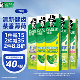 好来(原黑人)山姆同款茶倍健双重薄荷牙膏清新净齿防蛀5支770g