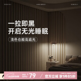 阿黎窗帘全遮光布遮阳帘成品免打孔防晒隔音挂钩窗帘 