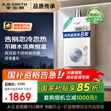 史密斯（A.O.SMITH）佳尼特13升精钢燃气热水器 国家补贴 不锈钢换热器包8年  精控恒温  抗风防冻家用天然气JSQ26-TC1