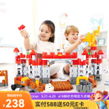HapePolyM积木 进口大颗粒柔性拼插玩具男女小孩儿童节礼物61儿童节 中世纪城堡（310颗粒）