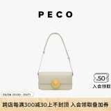 PECO852真皮斜挎复古小法棍包新款单肩通勤方包生日礼物送女友 斑鸠灰灰内里头层手搓牛皮 现货
