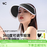VVC成毅同款遮阳帽夏季男女户外骑行太阳帽女神帽遮脸防紫外线防晒帽 【青春款】暮色黑 可调节