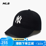 MLB帽子男女软顶棒球帽虞书欣明星同款运动鸭舌帽3ACP6601N-50BKS-F