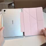 崇尚美适用华为Matepad11.5S保护套2026款11.5英寸带笔槽华为平板SE11英寸保护壳亚克力抗摔防弯 3+Y折叠【婴儿粉】带磁吸 Matepad11.5S/Air【11.5英寸】