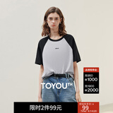 初语多款多色纯棉t恤女2025年夏季新款图案印花圆领短袖上衣 黑色-花灰-SMILEGT528005 M