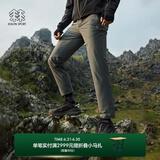 KOLON SPORT/可隆长裤 男子松紧防晒UPF50+弹力针织户外运动休闲裤 LHLP5MNT15-DG 深灰色 2XL 185/90B