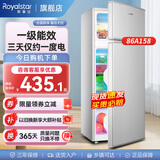荣事达（Royalstar）小冰箱 租房用小型家用双门电冰箱宿舍冷藏冷冻两用节能 86A158【一级能效】【三天约一度电】银