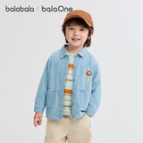 巴拉巴拉balaOne宝宝衬衫牛仔外套男童女童2025秋装宽松208325102203
