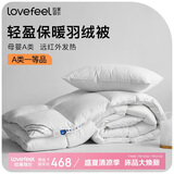 拉芙菲尔五星级酒店母婴A类抗菌51%白鸭绒国产羽绒被春秋被3.8斤220*240CM