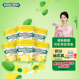 绿箭薄荷糖脆皮软心糖柠檬薄荷味80g*6瓶 清新口气糖休闲零食糖果