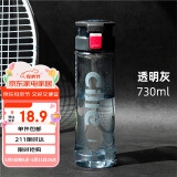 希乐（cille）塑料杯男女随手杯子大容量耐摔户外运动健身便携学生水杯730ml