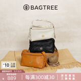 BAGTREE【明星同款】包包树奶盒包新款轻奢品牌单肩斜挎Hobo女生包包礼物 檀黑色-小号【双磁吸款】 520实用生日礼物送女神