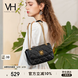 VANESSA HOGAN VH女包茵然软包系列复古太阳神斜挎包菱格链条腋下包小众单肩包
