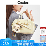 蔻一（Cnoles）包包女士2025年新款斜挎包小手提保龄球单肩包生日礼物送女友