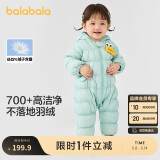 巴拉巴拉婴儿羽绒服冬季连体衣男童衣服女童2024冬季抱衣爬服208424120203