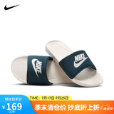 耐克NIKE休闲鞋男子一字拖鞋VICTORI休闲鞋CN9675-403海蓝44