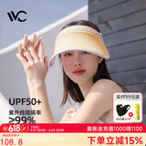 VVC成毅同款遮阳帽夏季男女户外骑行太阳帽女神帽遮脸防紫外线防晒帽 【青春款】日光橙 可调节