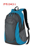 米熙15英寸电脑包双肩包女休闲运动旅行背包大容量学生书包20蓝色5005