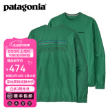 巴塔哥尼亚（Patagonia）男士混纺棉轻便logo潮流圆领长袖T恤卫衣L/S P-6 Logo 38518 POHL M
