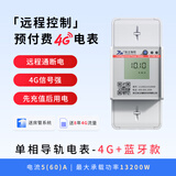 施王物联预付费单相220V出租房扫码家用远程充值公寓抄表三相380V智能电表 【热销】单相/导轨/4G电表 房东/物业通用