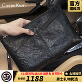 Cohnim kevin奢侈品男士手包手拿拉链男包手抓长钱包送老公男友情人节生日礼物 c300深夜黑【顺丰速运】
