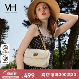 VANESSA HOGAN【520礼物】VH女包茵然软包系列牛皮链条斜挎小方包单肩包送女友