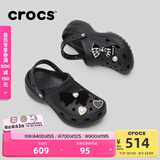 卡骆驰crocs经典云朵老爹鞋洞洞鞋时尚百搭女鞋拖鞋一脚蹬|206750 黑色-001(含智必星) 36 /37(230mm)