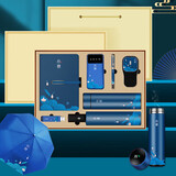 爱奢尔新年礼物年会礼品实用商务伴手礼男士女生保温水杯子礼盒员工奖品 高端送人轻奢心意保温杯充电宝礼盒U盘鼠标套装七件套 送老师伴郎同事客户高档公司工会活动周年庆纪念品定制