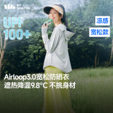 蕉下（beneunder）防晒衣女宽松百搭防紫外线出行AL417浅炭灰均码