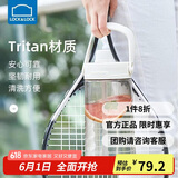 乐扣乐扣（LOCK&LOCK）大容量水壶大肚杯运动吸管水杯健身便携冷水壶1.5L白色ABF794WHT