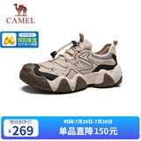 骆驼（CAMEL）【云山】网面户外徒步登山休闲丑萌鞋情侣 G15S076106 沙色 44