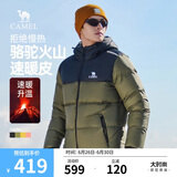 骆驼火山羽绒服1.0男士鸭绒加厚防寒面包服潮款冬季外套M13CR07089