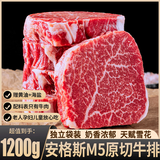 往来白丁 澳洲M5雪花牛排原切雪花儿童牛排厚切牛扒新鲜烧烤食材牛肉 生鲜 M5雪花牛排1200g