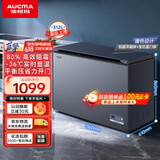 澳柯玛（AUCMA）312升家用减霜大容量商用冷藏柜冷冻柜超低温电子控温卧式冰箱 一级能效BC/BD-312DHX 以旧换新
