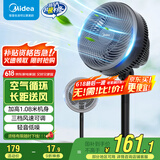 美的（Midea）电风扇 空气循环扇落地扇家用台式立式两用风扇卧室客厅轻音低噪节能电扇 【国家补贴丨黑色旋钮款】FGA24UM 循环空气风扇