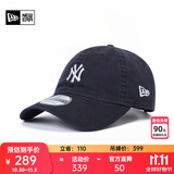 NEW ERA纽亦华MLB棒球帽NY LA软顶弯檐鸭舌帽子休闲遮阳920 13058750-藏青色-NY OSFM