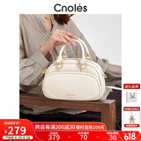 蔻一（Cnoles）河马包包女士2025最新款百搭保龄球斜挎小包大容量手提双肩背包