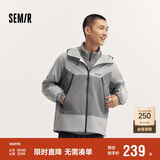 森马（Semir）冲锋衣外套男秋户外风三防情侣上衣109524108201