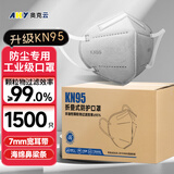 奥克云专业工业防粉尘口罩KN95防尘七层透气打磨煤矿专用无阀整箱1500只
