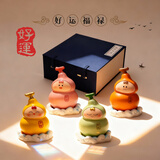 赟娅平安好运葫芦桌面摆件办公室装饰品招财好运福禄送女生日礼物祝福 转运葫芦+祥云底座【礼盒+礼袋】 玄学好物/转运葫芦小摆件