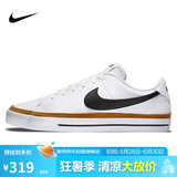 耐克NIKE板鞋男经典缓震COURT LEGACY运动鞋DH3162-100白43