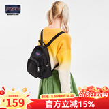 JANSPORT杰斯伯双肩包妈咪包旅行轻便双肩包女ins风小号背包 TDH6008 黑色