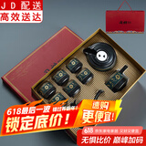 正扬自动茶具套装家用整套功夫茶杯茶洗茶道六君子组合懒人泡茶器全半自动石墨茶具 亚光自动（风情）-六杯+礼盒
