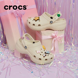 crocs卡骆驰厚底云朵洞洞鞋户外|206750 骨白色-2Y2 40(260mm) 