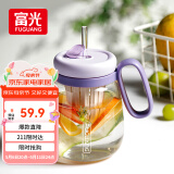 富光高硼硅玻璃杯 大容量水杯高颜值花茶杯茶水分离大肚杯子女士