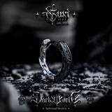 古西GUXI【轮回】925银耳环男高级感小众耳钉情侣耳圈女耳扣简约银饰 黑色款（单只）