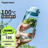 特百惠（Tupperware）乐趣550ML塑料杯夏季男女学生便携运动水杯子大容量双饮口 冰水蓝