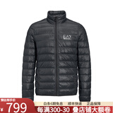 阿玛尼奢侈品男装（Emporio Armani）男装男士ea7羽绒服轻薄保暖可收纳 10424黑色 L